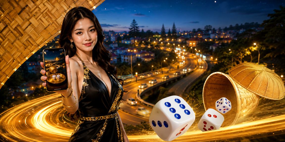 Trò chơi tài xỉu với xúc xắc và nón lá tại Đà Lạt đầy màu sắc