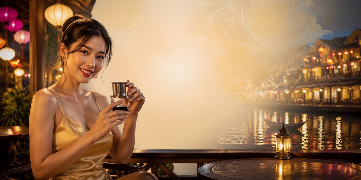 Người chơi tại Hội An thưởng thức cà phê và đặt cược trực tuyến trong không khí phố cổ