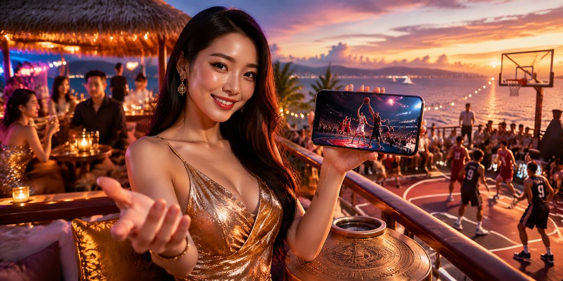 Người dùng Nha Trang đặt cược bóng rổ tại bãi biển với điện thoại di động